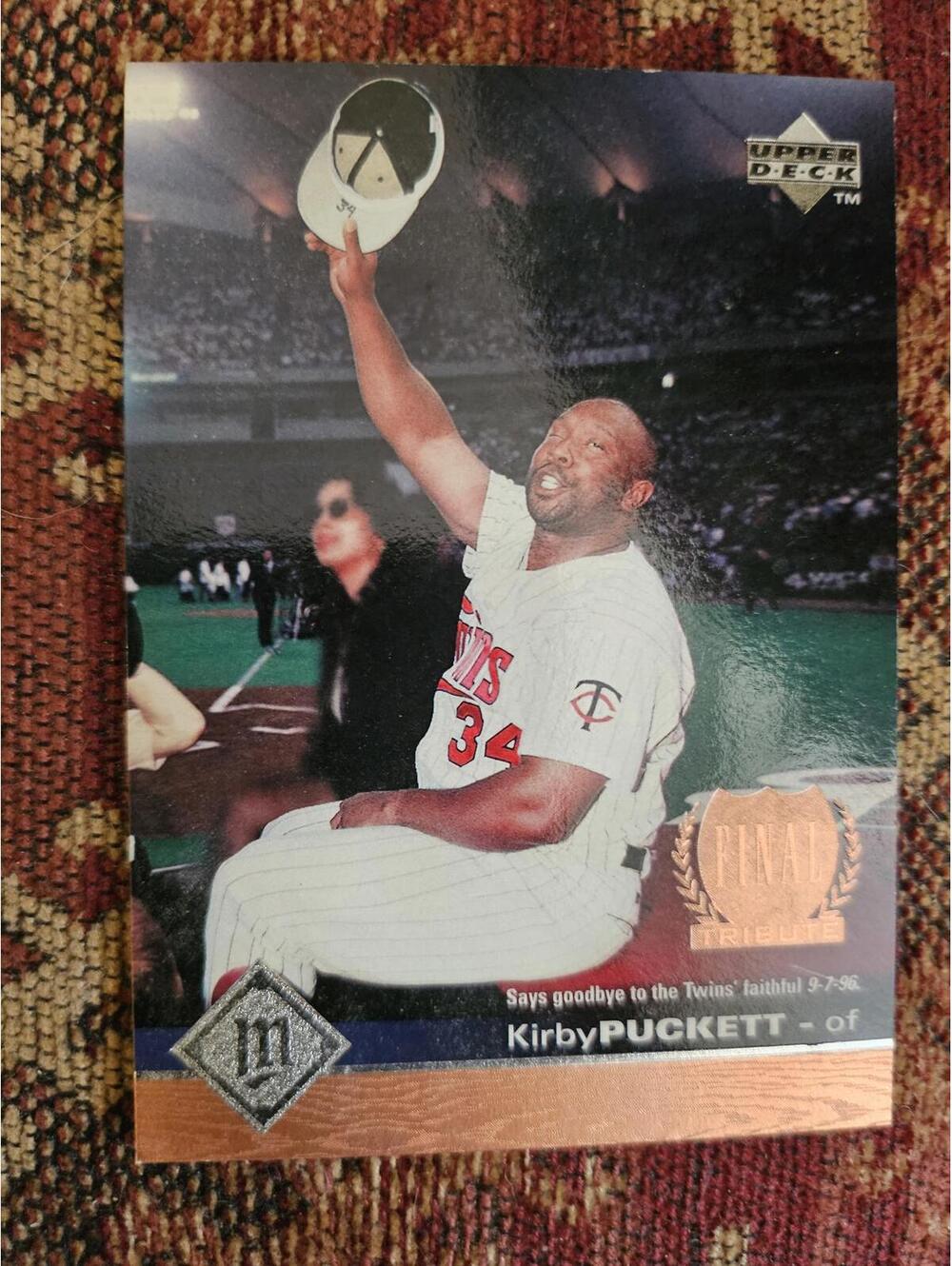 1997 Upper Deck Kirby Puckett #415 - Minnesota Twins - HOF - Final Tribute